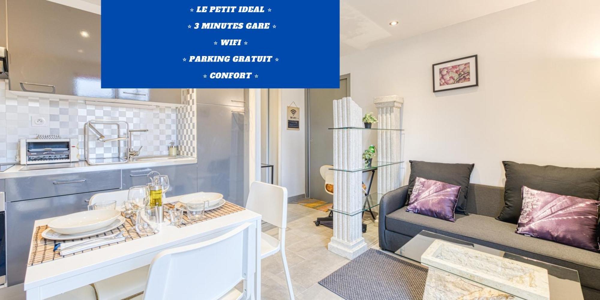 Le Petit Ideal Confort Gare Netflix Stationnement Proche Et Gratuit Grenoble Exterior photo